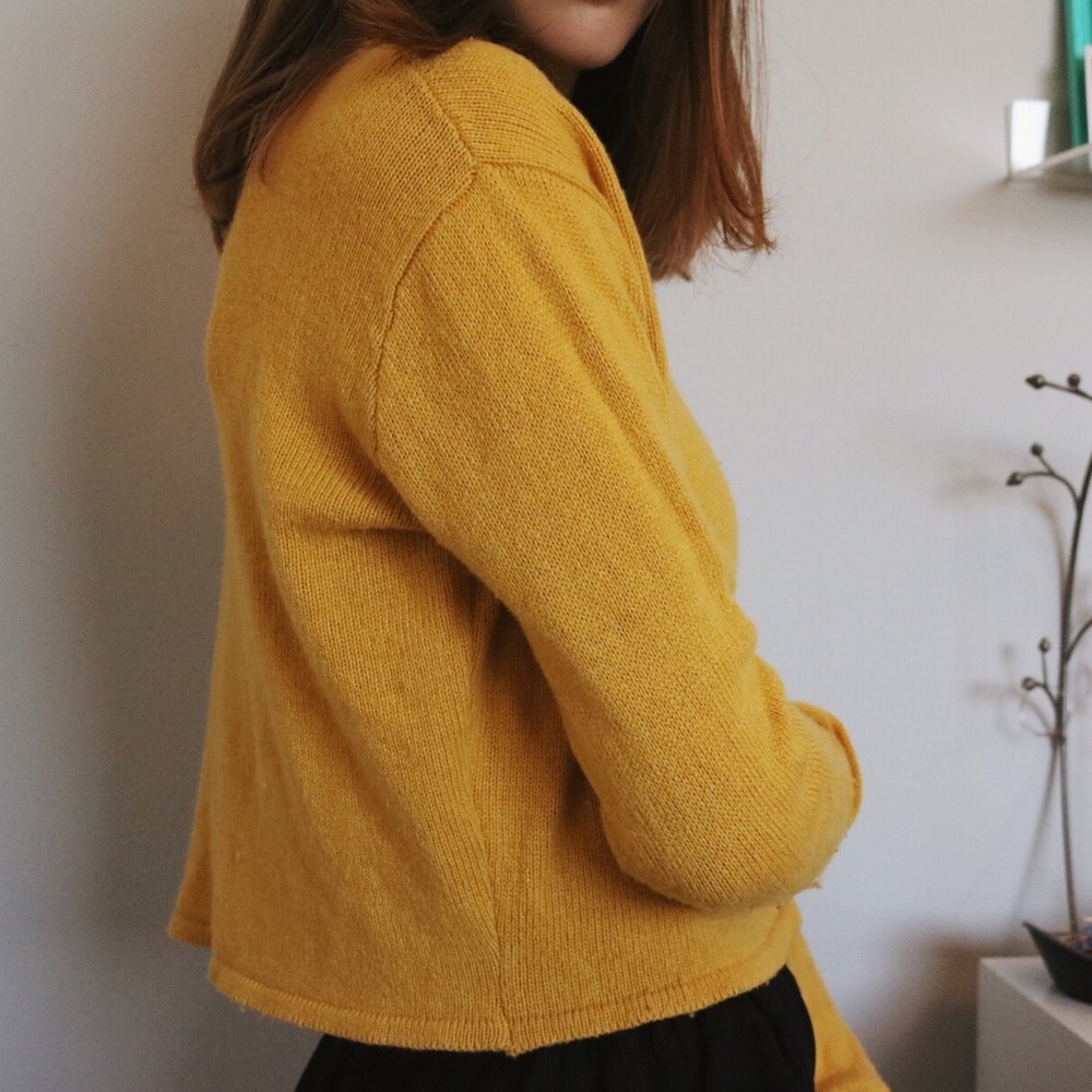 Deep yellow Francesca Sweater